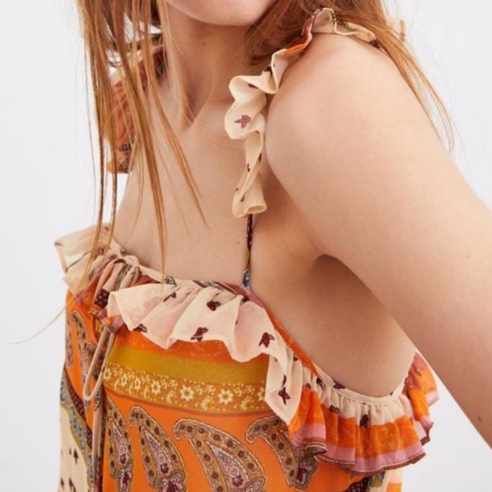 BNWT Zara Paisley Print Maxi Dress - Picture 6 of 9